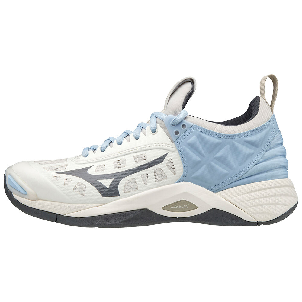 Mizuno Wave Momentum Női Röplabda Cipő Fehér/Sötét Szürke ZRU906473